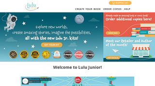 Lulu Jr: Website and kits where kids make books!