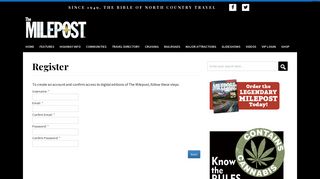 Register | The Milepost