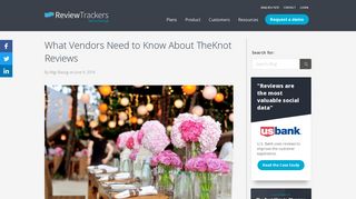 What Vendors Need to Know About TheKnot Reviews | ReviewTrackers