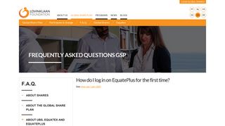 How do I log in on EquatePlus for the first time? - Lovinklaan