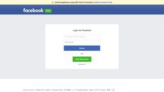 Fecebook log masuk