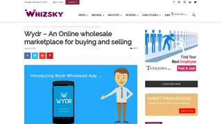Wydr - An Online wholesale marketplace for buying and selling ...