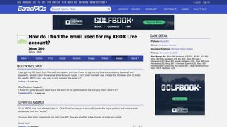 How do I find the email used for my XBOX Live account? - Xbox 360 ...
