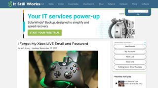 I Forgot My Xbox LIVE Email and Password | It Still Works