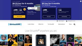 SiriusXM Streaming Radio: Listen Online, on the App, at Home or in ...