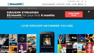 SiriusXM Streaming | SiriusXM Canada