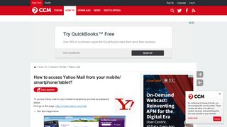 How to access Yahoo Mail from your mobile/ smartphone/tablet?