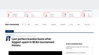 Last perfect bracket busts after biggest upset in NCAA tournament ...
