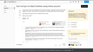 Can not log in to Stack Overflow using Yahoo account - Meta Stack ...