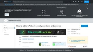 How to retrieve Yahoo! security questions and answers - Web ...