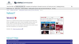 Yahoo7 | Office of the eSafety Commissioner