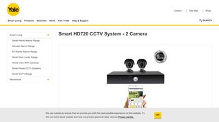 Smart HD720 CCTV System - 2 Camera - Smart CCTV Range ... - Yale