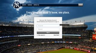 Sign In | New York Yankees