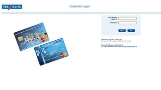 Card Log-in - Yes Bank