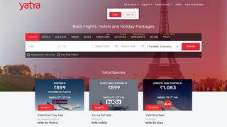 Flights Booking, Cheap Flight Tickets at Lowest Airfare - Yatra.com
