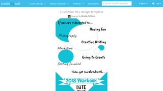 Yearbook Signup Poster Template | PosterMyWall