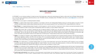 SecureBanking - Yes Bank