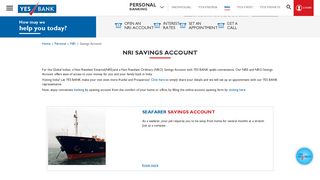 NRI Savings Account - Open NRI Savings Account Online ... - Yes Bank