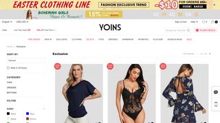Shop Exclusive Women Clothes Online - Yoins