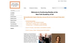 Continuing Studies at the New York Academy of Art - Online Registration