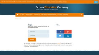 Login - School Education Gateway