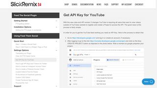 Get API Key for YouTube | SlickRemix