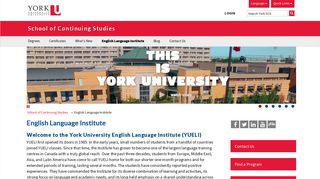 English Language Institute | School of Continuing Studies