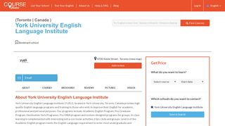 York University English Language Institute | Student Reviews ...