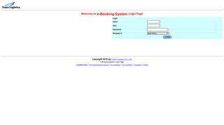 e-Booking System Login Page - Yusen Logistics