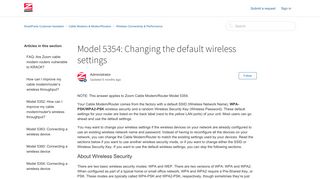 Model 5354: Changing the default wireless settings – SmartFacts ...