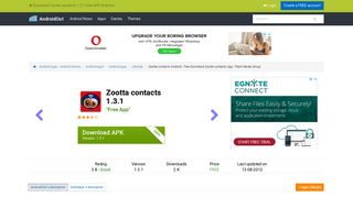 Download Zootta contacts 1.3.1 free APK Android - AndroidOut