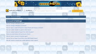 How do I login or create an Account in Classic Words ... - Zynga Support