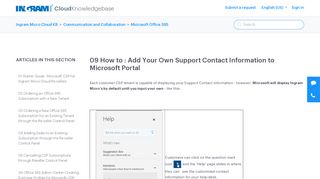 
                            8. 09 How to : Add Your Own Support Contact Information to Microsoft ... - Csp Portal Staff