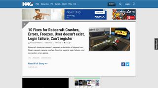 
                            6. 10 Fixes for Robocraft Crashes, Errors, Freezes, User doesn't ...