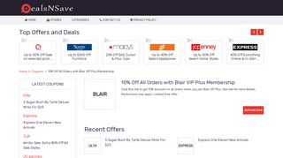 
                            8. 10% Off All Orders with Blair VIP Plus Membership – Deals n ... - Blair Vip Plus Login