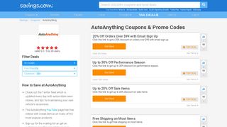 
                            8. 10% Off AutoAnything Coupons, Promo Codes & Deals 2020 ... - Autoanything Email Sign Up