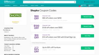 
                            4. $100 off Shopko Coupons & Promo Codes 2020 - Offers.com - Shopko Email Sign Up