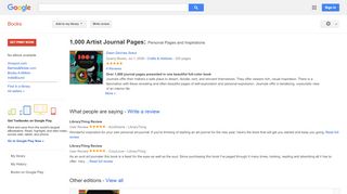 
                            8. 1,000 Artist Journal Pages: Personal Pages and Inspirations - Fsmail Net Portal Page