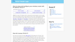 
                            3. 10.0.0.1 Router Login | Router Admin - 1.0 0.0 1 Portal