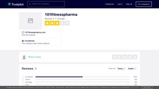 
                            3. 101fitnesspharma Reviews | Read Customer Service Reviews ... - 101fitnesspharma Portal