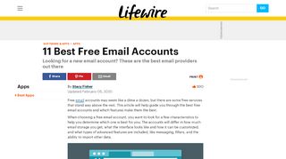 11 Best Free Email Accounts for 2020 - Lifewire