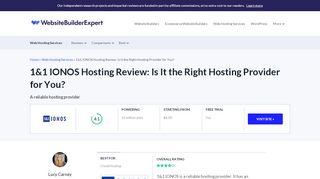 
1&1 IONOS Hosting Review: Is it Right for You? (Jan 20)  
