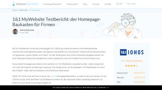
1&1 MyWebsite im Test: wie gut ist der Firmen-Baukasten?  
