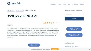 
                            6. 123Cloud ECP API (Overview, Documentation & Alternatives ...