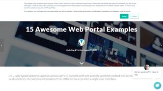 
                            4. 15 Awesome Web Portal Examples - Veriday Blog - Web Portal Design Examples