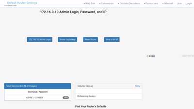 
                            2. 172.16.0.10 Admin Login, Password, and IP