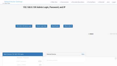 
                            3. 192.168.0.100 Admin Login, Password, and IP