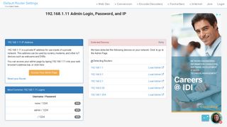 
192.168.11.1 Admin Login, Password, and IP - Clean CSS
