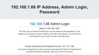 
                            4. 192.168.1.66 - Login to your Admin Page Now! - 192.168 1.66 Login