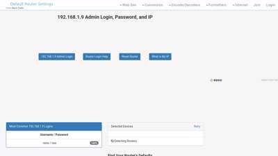 
                            4. 192.168.1.9 Admin Login, Password, and IP